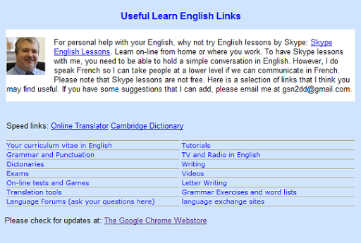 Learn English Assistant example